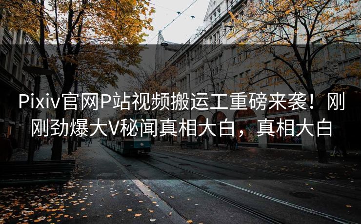 Pixiv官网P站视频搬运工重磅来袭！刚刚劲爆大V秘闻真相大白，真相大白