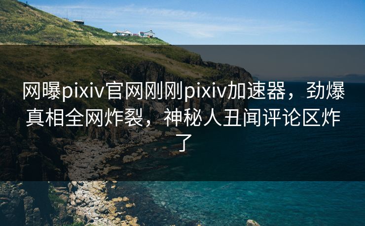 网曝pixiv官网刚刚pixiv加速器，劲爆真相全网炸裂，神秘人丑闻评论区炸了